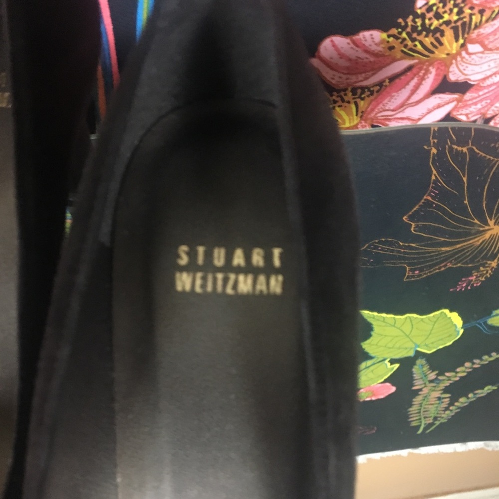STUART WEITZMAN BROWN SUEDE PLATFORM PUMPS - Picture 3 of 7